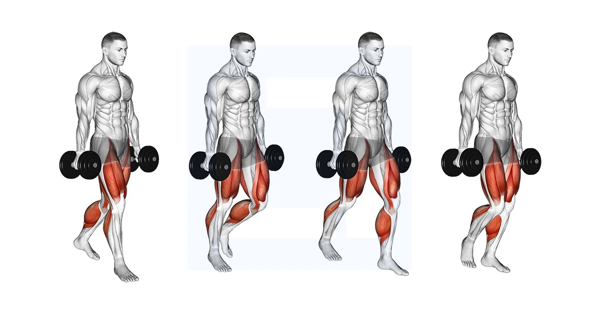 Farmer's walk exercise demonstration