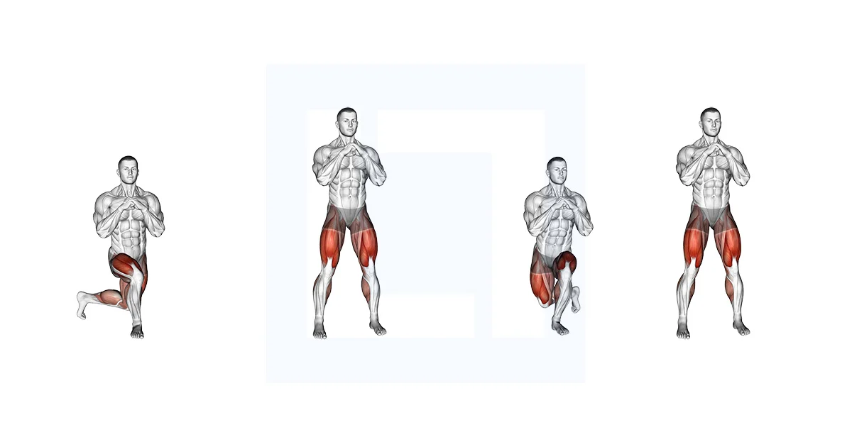 Curtsey squat exercise demonstration